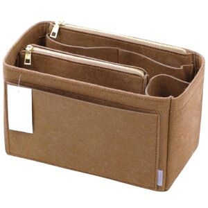Felt/Wool Blend, XL Purse Organizer: 13.4(W)*7.1(H) *6.7(D)